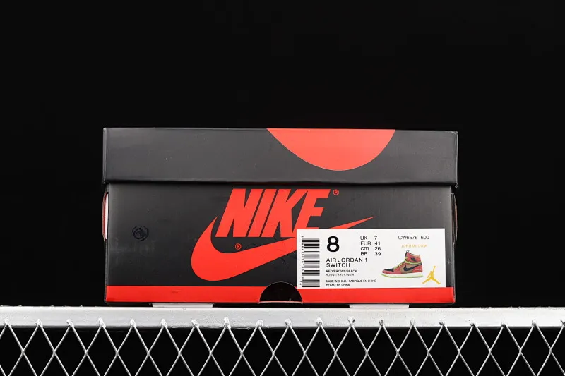 All categories Air Jordan Jordan series basketball shoes Air Jordan 1 High Z version Air Jordan 1 Switch AJ1 Joe 1 dark red zipper high-top cultural basketball shoes CW6576-600